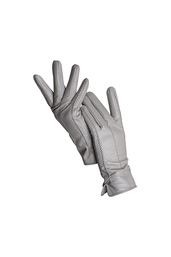 Gants dhiver en peau de mouton pour femme Gris 9 Touch 7,5