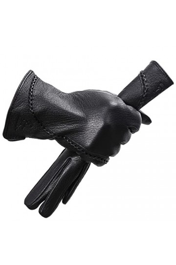 Gants en cuir pour femme Fleur Gants dhiver pour femme, standard, 7.5