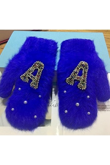 Gants Gloves Moufles Hiver Homme Femme Gants pour Dames Couleur Cristal Décoration Filles Gants Femmes Chaud Doux Moufles pou