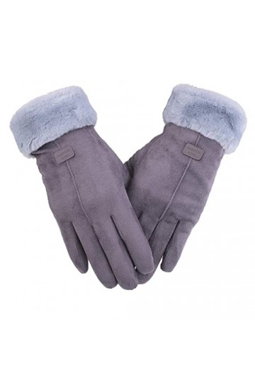Kedelack Gants Chauds Thermique Câble Femme Élastique Écran Tactile Tricot Hiver for Conduite Gants Mitaines Combo avec Poche