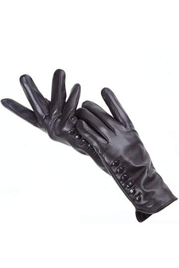 Gants Chauds Pour Femme Gants Femme Gants Cuir Femme Maintien Au Chaud Gants Hiver Femme Gants Doux Toucher Peau De Mouton Ro