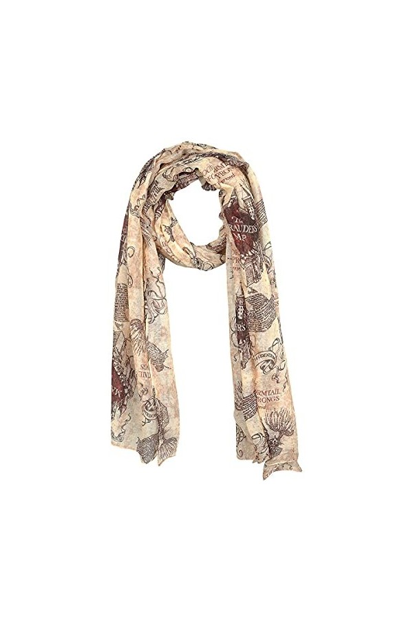HARRY POTTER La Carte Du Maraudeur Femme Foulard multicolore 100% Polyester