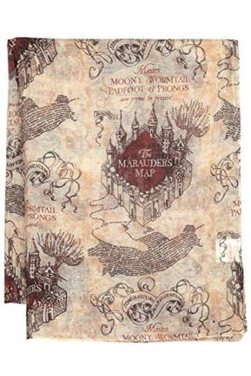 HARRY POTTER La Carte Du Maraudeur Femme Foulard multicolore 100% Polyester