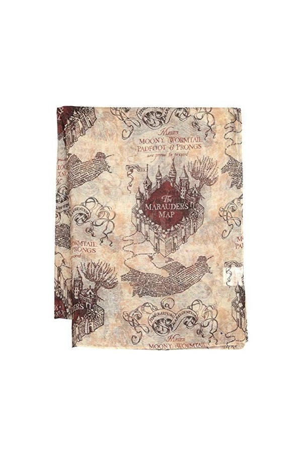 HARRY POTTER La Carte Du Maraudeur Femme Foulard multicolore 100% Polyester