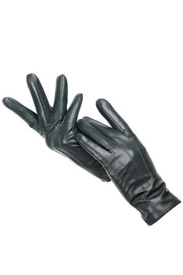 Gants dhiver tendance en cuir pour femme - Gants chauds dhiver en peau de mouton douce pour femme