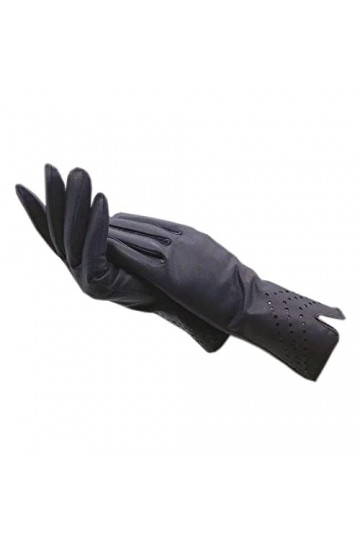 Gants Femmehiver Dames Poignet Mode Gants En Peau De Mouton Cuir Chaud Conduite Épaissie Doublure Super Douce Gants Gris 8