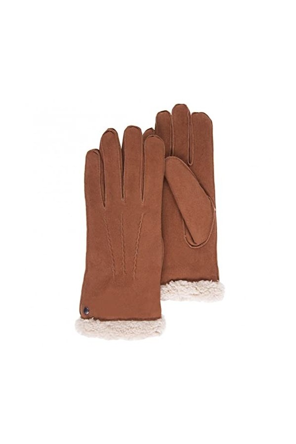 Isotoner Gants femme cuir chèvre velours - doublés fausse fourrure