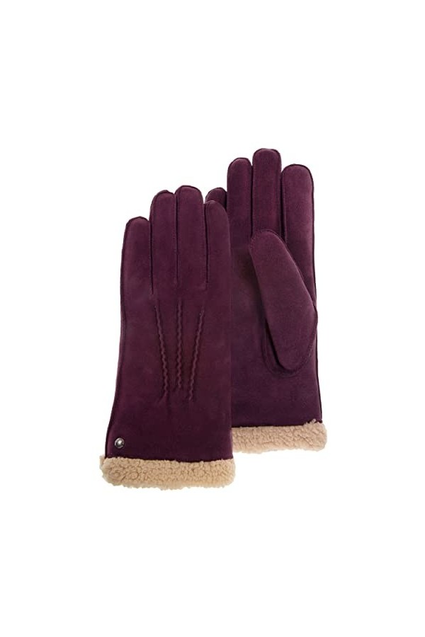 Isotoner Gants femme cuir chèvre velours - doublés fausse fourrure