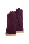 Isotoner Gants femme cuir chèvre velours - doublés fausse fourrure