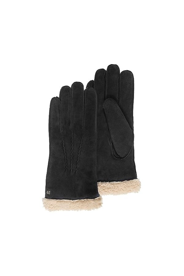 Isotoner Gants femme cuir chèvre velours - doublés fausse fourrure