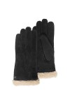 Isotoner Gants femme cuir chèvre velours - doublés fausse fourrure