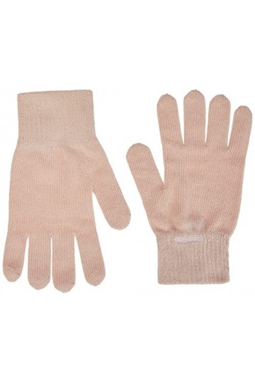 Calvin Klein Organic Ribs Gloves Gants, Spring Rose, Taille Unique Femme