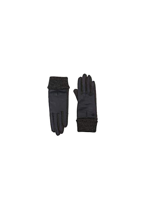 ESPRIT 103EA1R302 Gants pour Temps Froid, 010/ANTHRACITE, L Femme