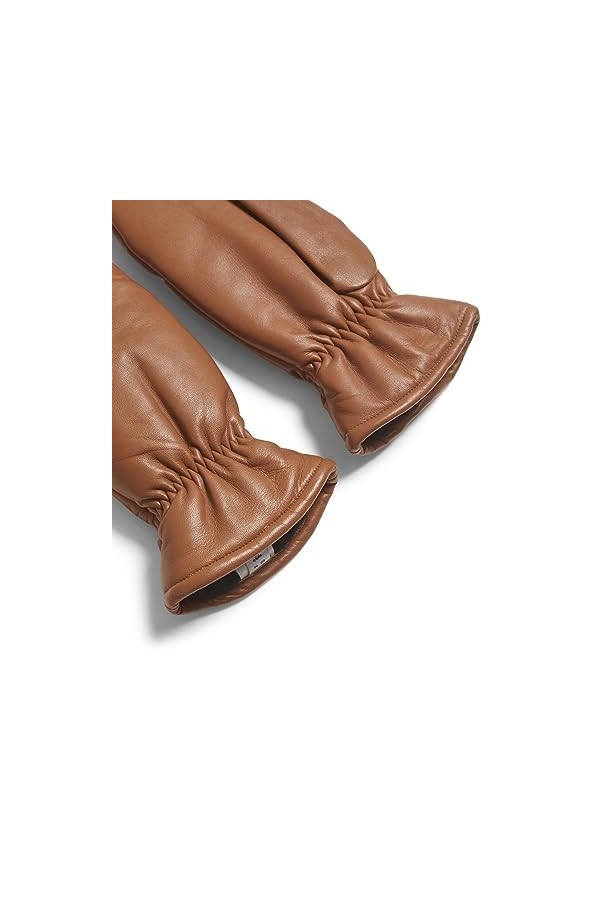 VILA Moufles En cuir Caramel Café S Caramel Café S