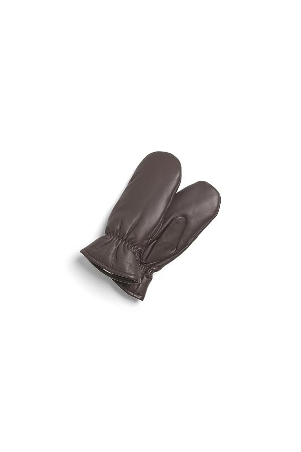 VILA Moufles En cuir Shaved Chocolate L Shaved Chocolate L