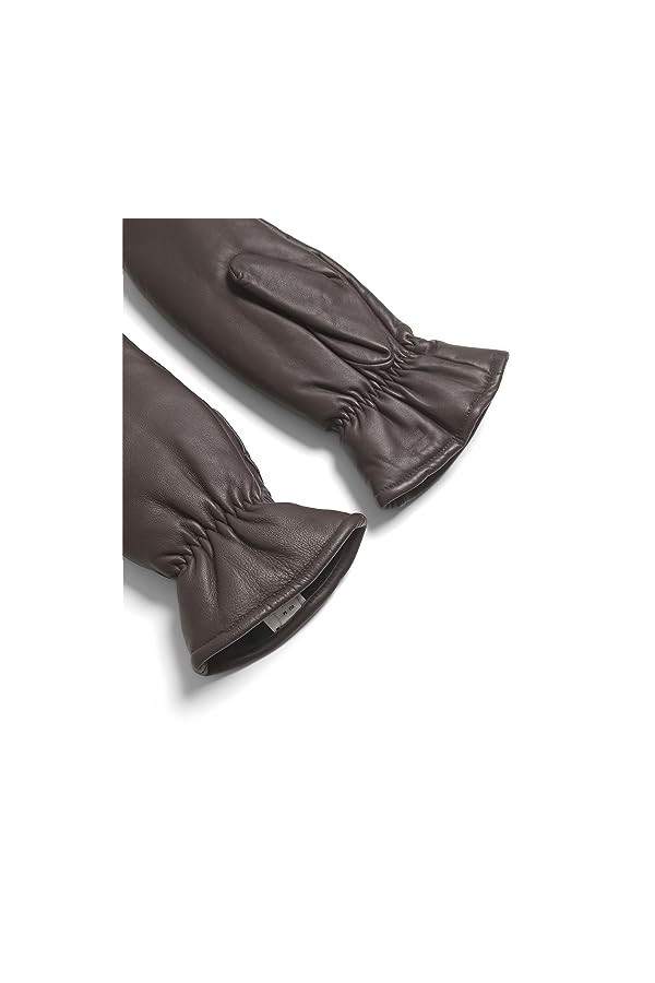 VILA Moufles En cuir Shaved Chocolate L Shaved Chocolate L