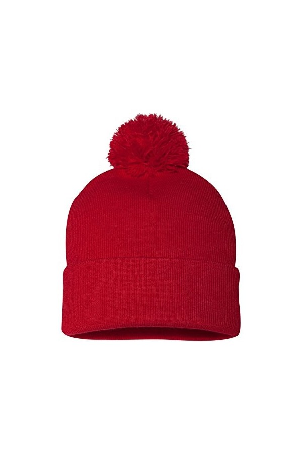 Man Sports Sportsman Tricot à Pompons Vierges de 30,5 cm, Rouge, Taille Unique