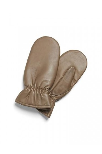VILA Moufles En cuir Simply Taupe L Simply Taupe L