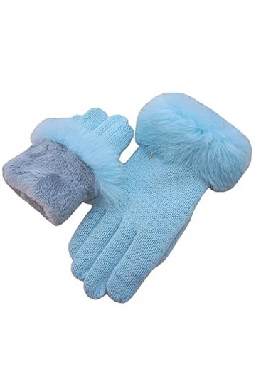 ZAJ Garder au Chaud Gants de Doigts Hiver Chauds Chauds - Gants de Laine dhiver for Femmes - Gants dhiver à lautomne Doux 