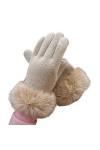 ZAJ Garder au Chaud Gants de Doigts Hiver Chauds Chauds - Gants de Laine dhiver for Femmes - Gants dhiver à lautomne Doux 