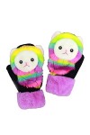 Gants Femme Hiver Chaud Tricotés Douce, Moufles de Ski, Mitaines Dhiver Mitaines de Snowboard Mitaines de Neige A/9,Childre