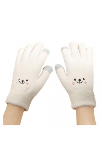 ERICAT Gants dhiver for Femmes, Mitaines Bonhomme de Neige, écran Tactile Moelleux, for Filles, Cyclisme en Plein air, Condu