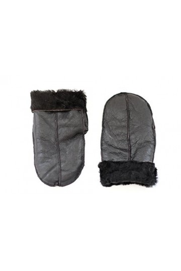 A to Z Leather - Gant - Femme noir Black with Black Fur Medium