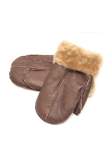 A to Z Leather - Gant - Femme marron Brown With Ginger Fur Small