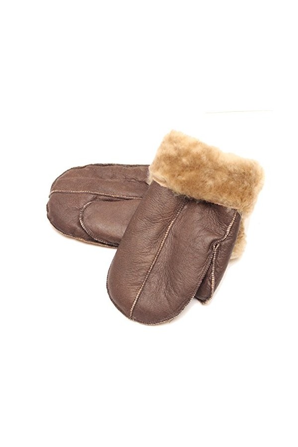 A to Z Leather - Gant - Femme marron Brown With Ginger Fur Small