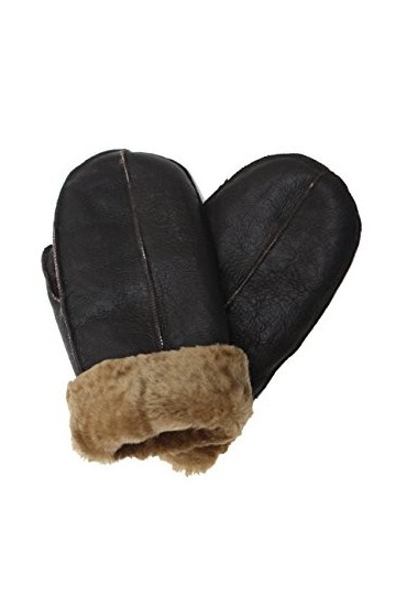 A to Z Leather - Gant - Femme marron Dark Brown With Ginger Fur Medium