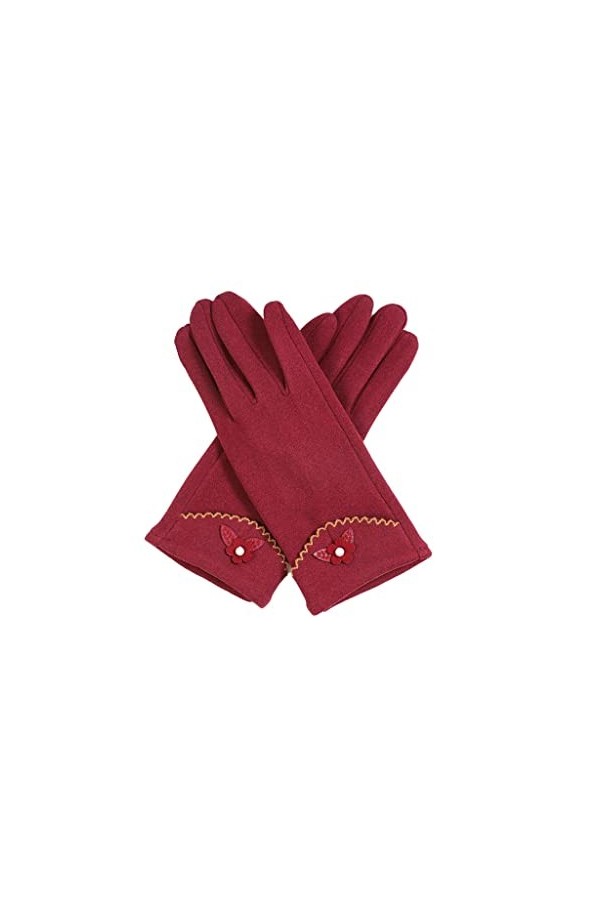 YIAAN Épaissir Gants Gants dhiver Femmes Plus Velvet Gants Chauds Épais for Équitation Gants Décran Tactile Mignon Chauds e