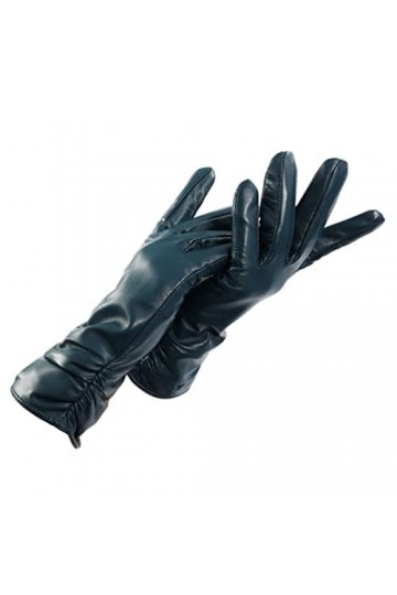 TJOIUY Gants dhiver Cuir Dames Gants Design De Mode Couleur en Peau De Mouton Épaissi Chaud Gants dhiver Doublure Mitaines 