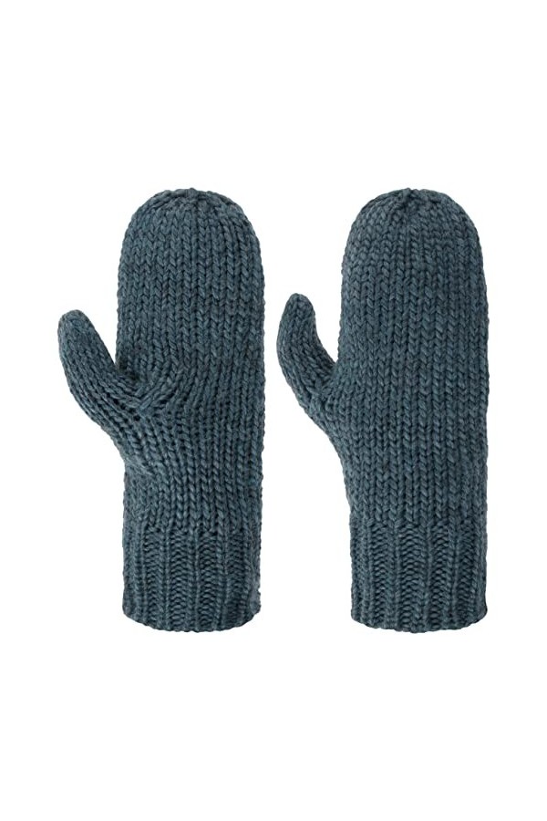 Seeberger Moufles avec Doublure Polaire gants en tricot taille unique - gris 