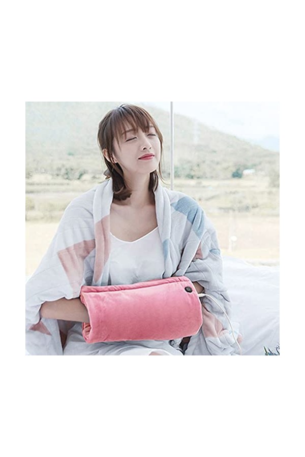 Moufles chauffantes pour poignet épais - Gants isolants pour femme rose, taille unique 