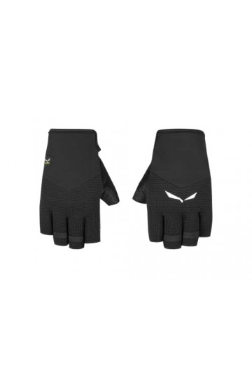 Salewa VIA FERRATA LEATHER GLOVES, Mixte Adulte, Noir, X-Small