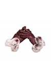 Gants Femme Automne En Et Gants Young Styles Hiver Cuir Chaud Moufles Imperméables Et Moelleuses Color : Brown, Size : One S