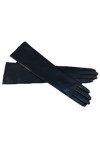 Gants dhiver tendance en peau de mouton pour femme - Moufles en cuir véritable - Manches longues, champagne, 7.5