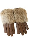 GHCXY Moufles unisexes pour adultes - Chaudes et épaisses - Tendance - Pour lhiver - Style glamour - Couleur unie - En cuir 