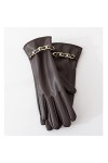 LZQPEARL Velvet Hiver Plus Puce Gants en Cuir Epaisseur Femme Equitation à écran Tactile Chaleureux Mitaines Color : A, Glov