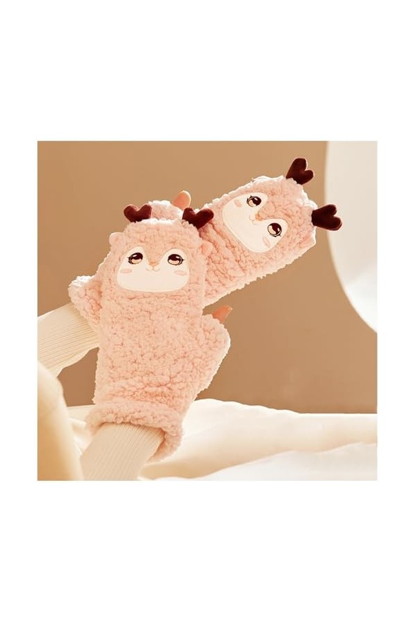 Gants Chauffants USB, Température Réglable Chaud Moufle pour Intérieur Extérieur, Complets et Demi Doigts Chauffe Mains pour 