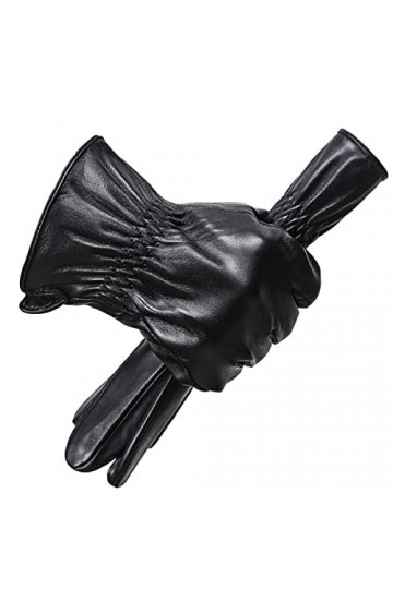 Gants Et Moufles Homme Gants Hiver Homme Chaud Gants Chauds Hommes Hiver Eau Ondulation Gants Pour Hommes Gants En Cuir Pour 