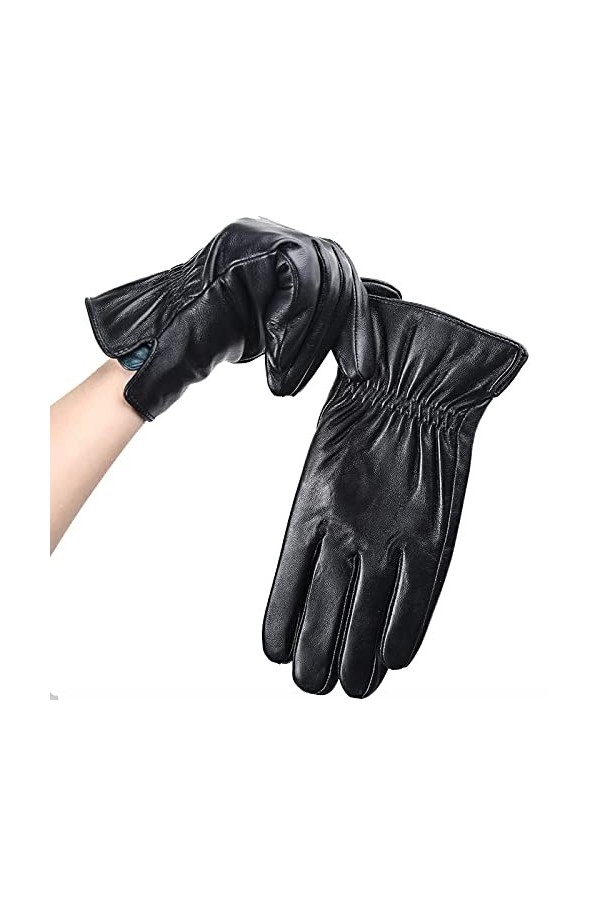 Gants Et Moufles Homme Gants Hiver Homme Chaud Gants Chauds Hommes Hiver Eau Ondulation Gants Pour Hommes Gants En Cuir Pour 