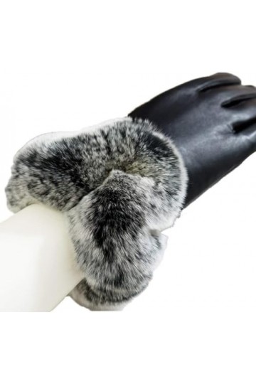 FLYIFE Mitaines Unisexes-Adultes Gants en Cuir Épaississement Chaud Mode Féminine Simple Hiver Glamour Touch Moufles de Coule