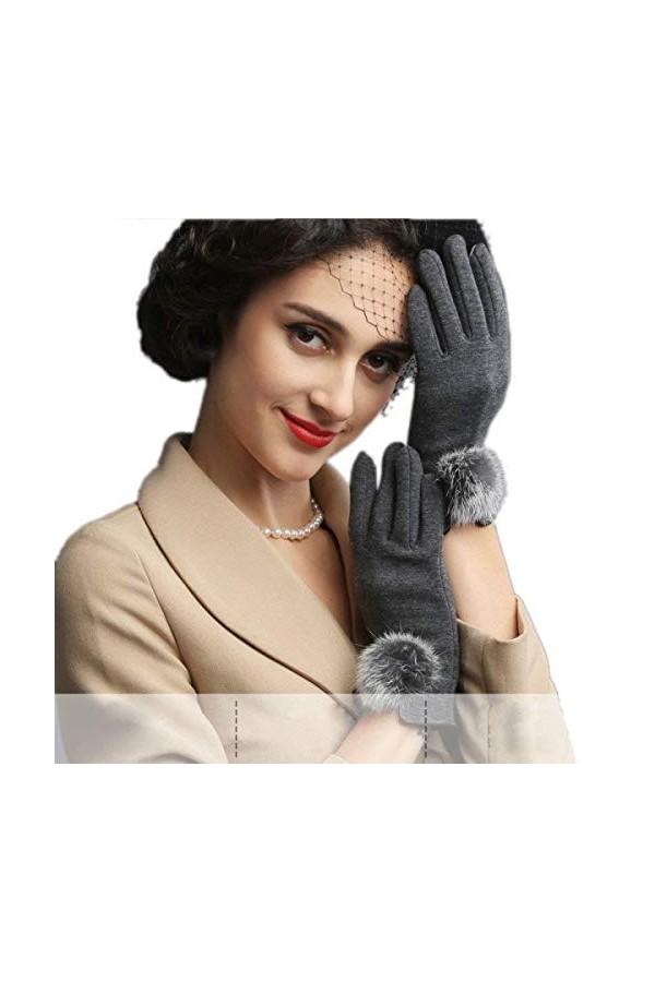 Mme Winter Velvet Épaississement Tactile Chaud Young Styles Écran Conduite Slip Mode Coréenne Mitaines Moufles Color : 3, Si