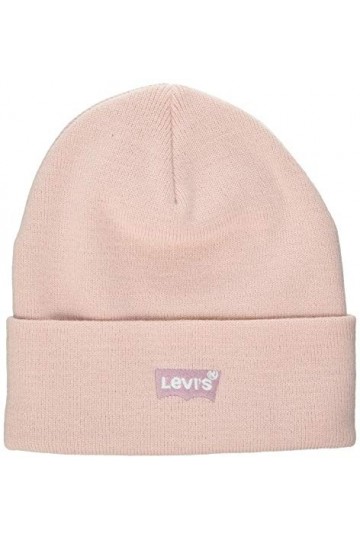 Levis Femme Womens Slouchy Beanie - Tonal Batwing Cache oreilles, Rose, Taille unique EU