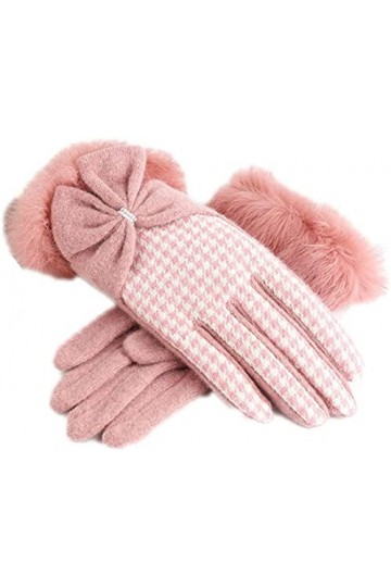 GHCXY Moufles unisexes pour adultes - Chaudes - Automne - Motif pied-de-poule - Pour lhiver - Simples et glamours - Épais - 