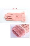 INGVY Gants dhiver pour hommes gants pour femmes gants dhiver pour écran tactile femme daim fourrure chaud gants à doigts c