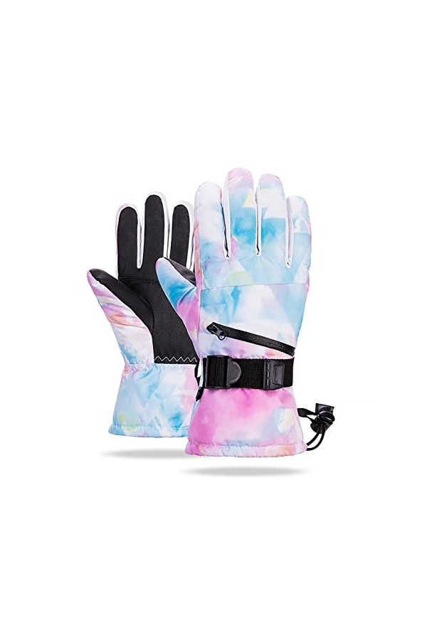 Gants Gants de ski thermaux Hommes Femmes Winter Molleton Imperméable Chaud Snowboard Snowboard Gants de neige 3 doigts for S