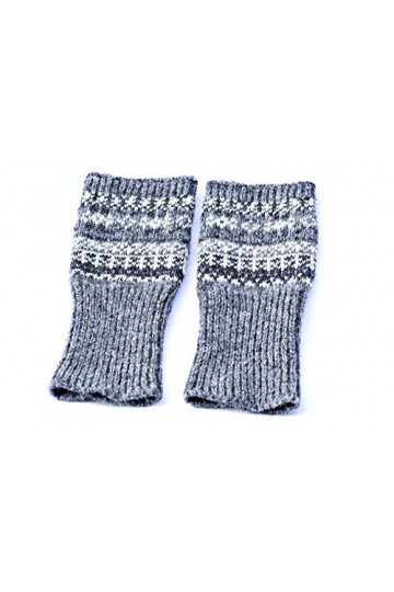 mitaines grises sans doigts en tricot gants sans doigts mitaines en laine pour femmes mitaines en laine pour hommes chauffe-m