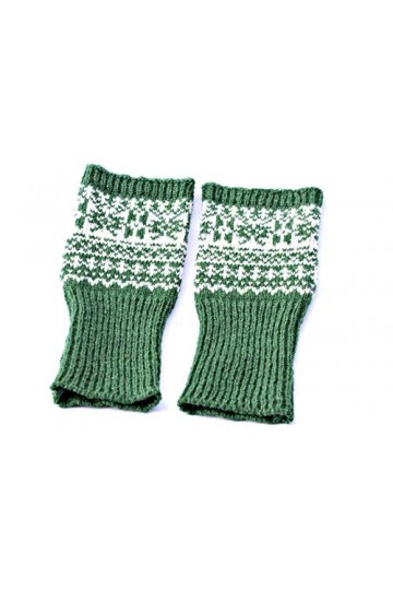 mitaines sans doigts en tricot vert gants sans doigts mitaines en laine pour femmes mitaines en laine pour hommes chauffe-mai